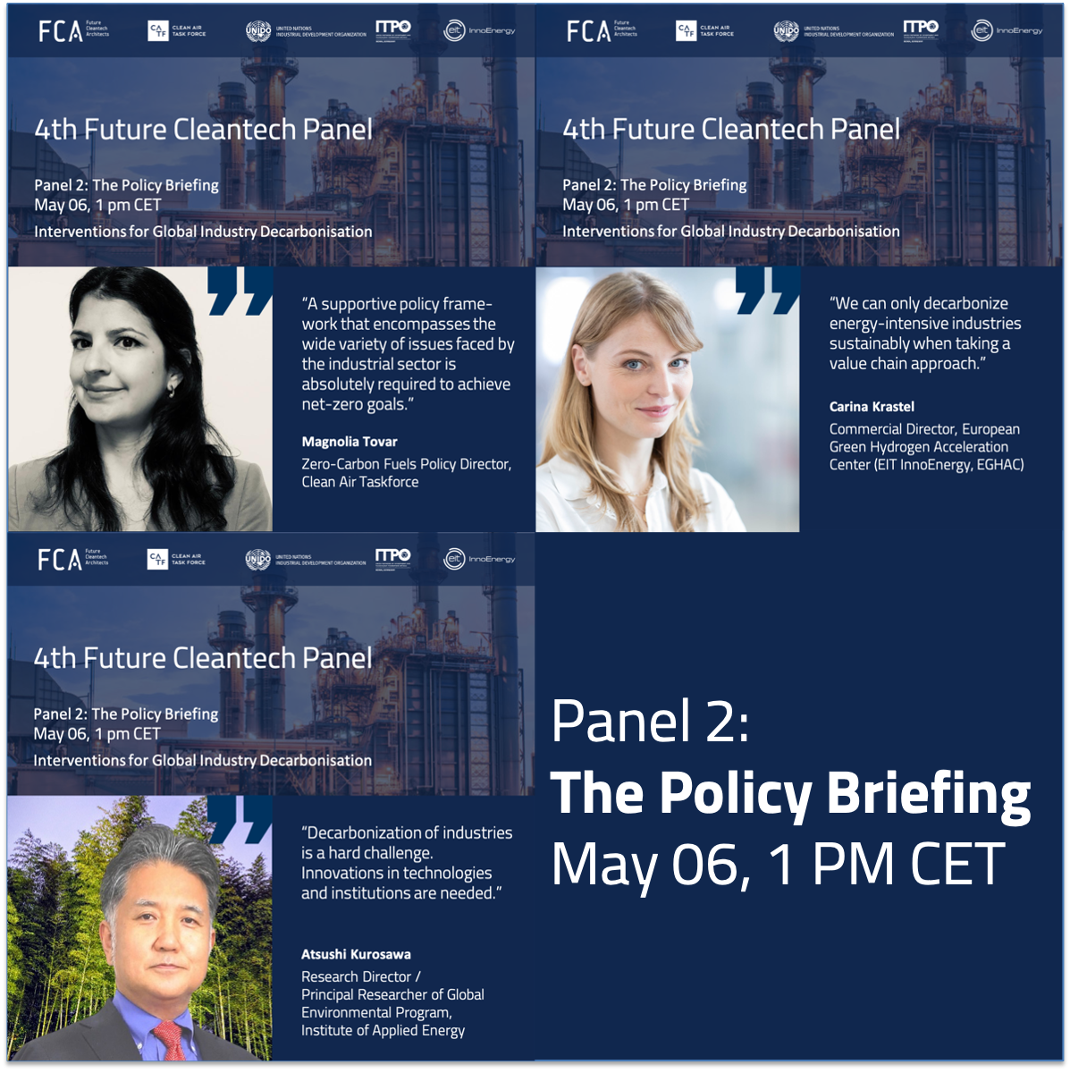 4th Future Cleantech Panel Part 2: The Policy Briefing