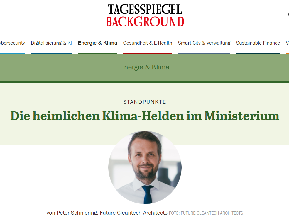 Peter Schniering’s Op-ed on Tagesspiegel Background | The role of public servants