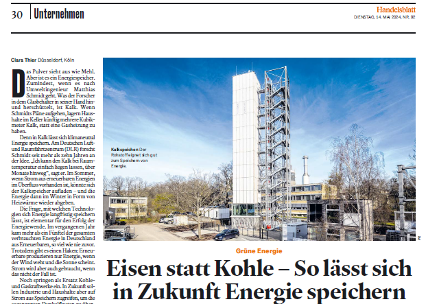 NEW release in our joint series with German newspaper HANDELSBLATT, this time on INNOVATIVE ENERGY STORAGE