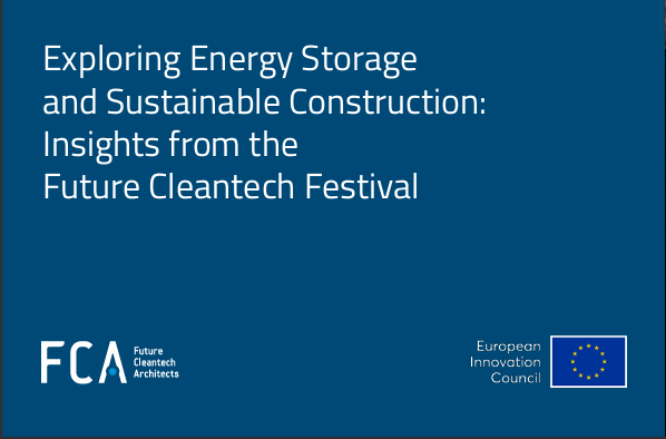 📢 New FCA – EIC joint paper on disruptive innovation in energy systems and construction!