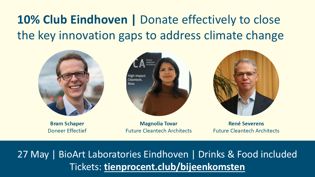 Effective Climate Advocacy | Future Cleantech Architects at a Tien Procent Club event in Eindhoven