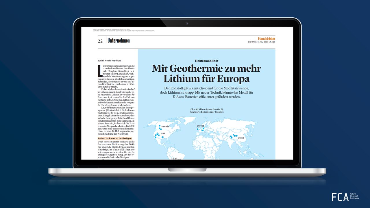 Direct Lithium Extraction: New Release in Joint Series with Handelsblatt
