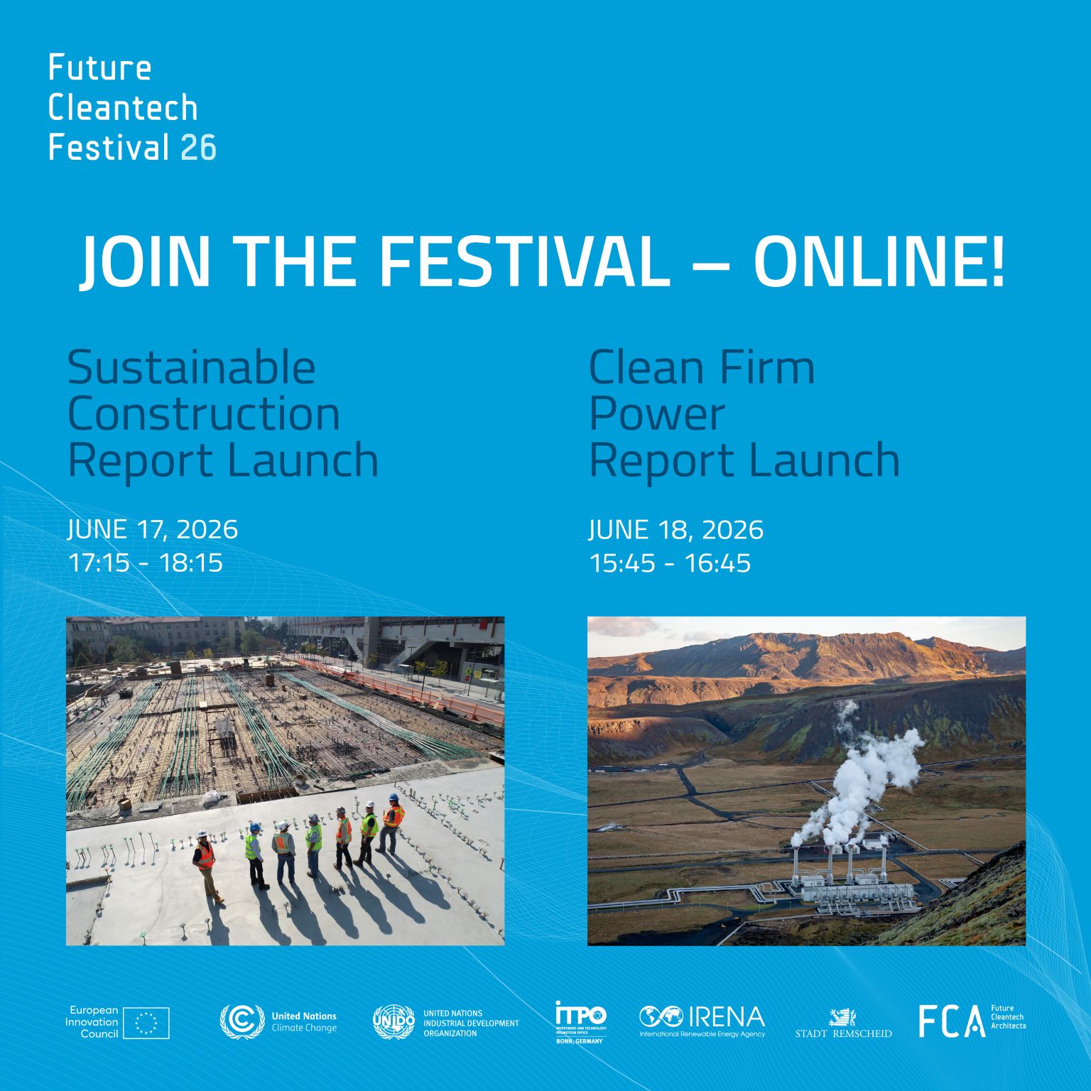 Join Us! Registration Is Open for Our Future Cleantech Festival Hybrid Events on June 17–18