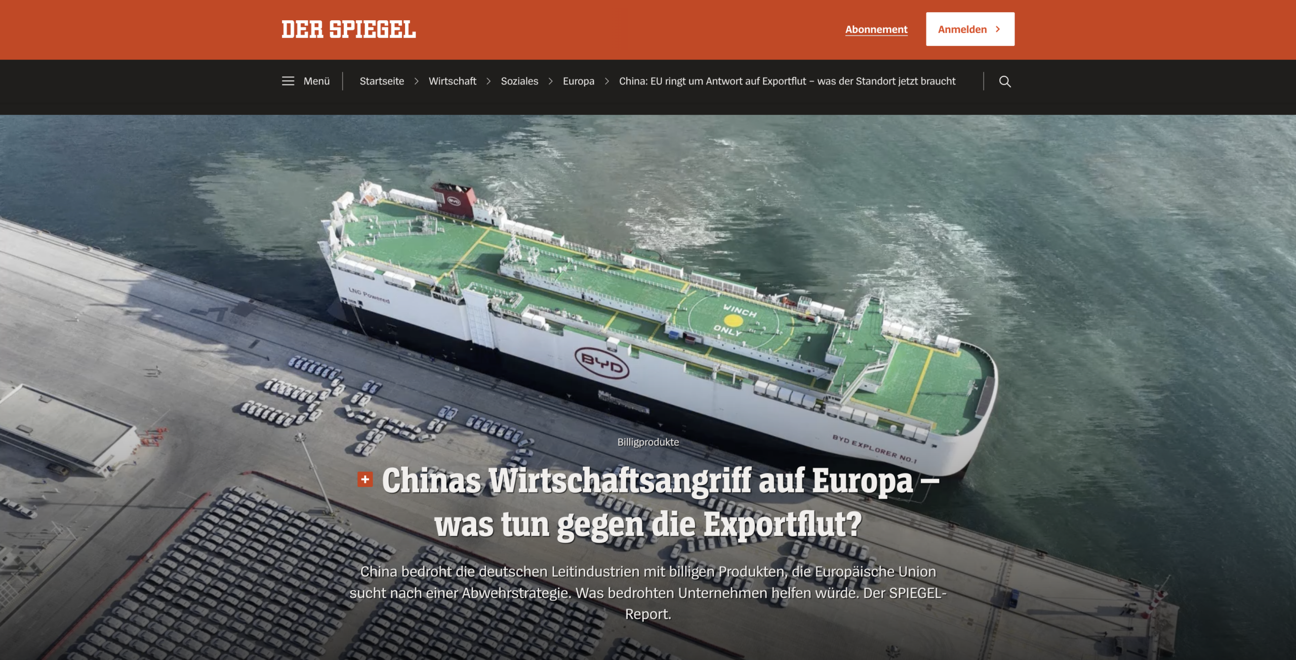 European Industry’s Challenges: Der Spiegel Interviews FCA on the Role of Innovation 