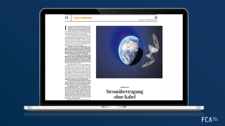 Beamed Power with Microwaves | New Release in Joint Series with Handelsblatt