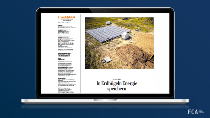 Thermal Storage: Storing Energy in Earth Mounds | New Release in Joint Series with Handelsblatt
